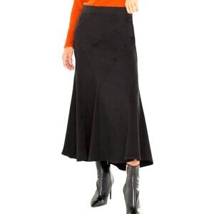 Liverpool Los Angeles Black Maxi Skirt Eco Stretch NWT Size 14